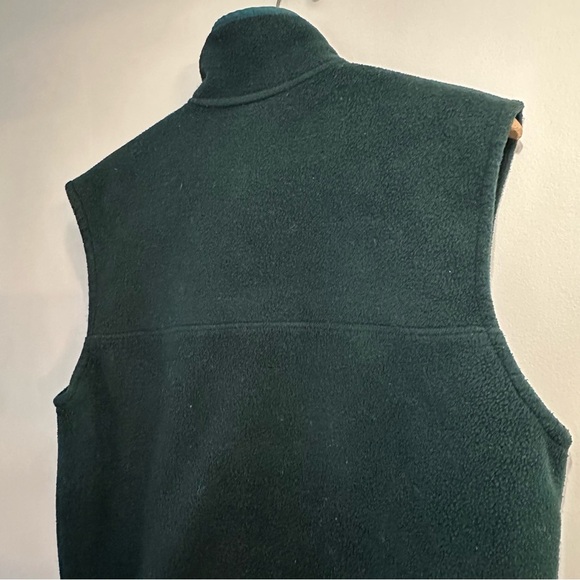 Vintage L.L.Bean Men’s Hunter Green Fleece Zipper Vest Size XL - Picture 9 of 12